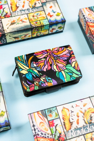 Große, vertikale Damen Geldbörse aus echtem Leder – Rovicky