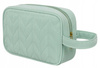 Reisekosmetiktasche in Grün mit Innentasche – Peterson