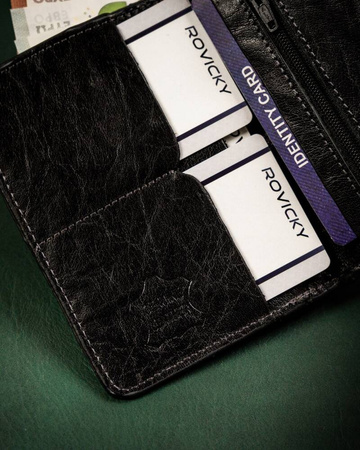 Stabiles Dokumenten Etui aus Echtleder