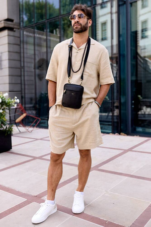 Herren Umhängetasche aus Leder für die Schulter – Peterson