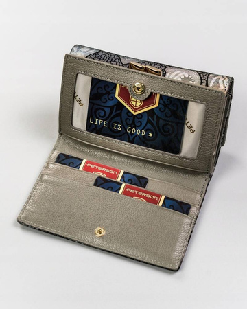 Damen Geldbörse aus Leder mit Schmetterlingsmotiv – Peterson