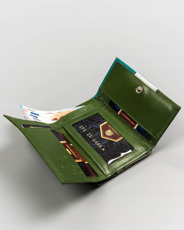 Kleine Damen Geldbörse aus Leder mit RFID Schutz – Peterson