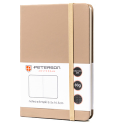 Notizbuch A6 khaki mit Punkten – Peterson