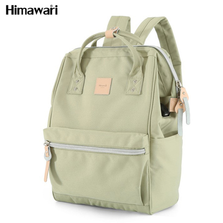 Multifunktionaler Rucksack mit USB-Anschluss in Olivgrün – Himawari