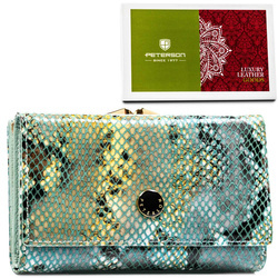 Damen Geldbörse für Karten und Münzen mit modischem Muster – Peterson
