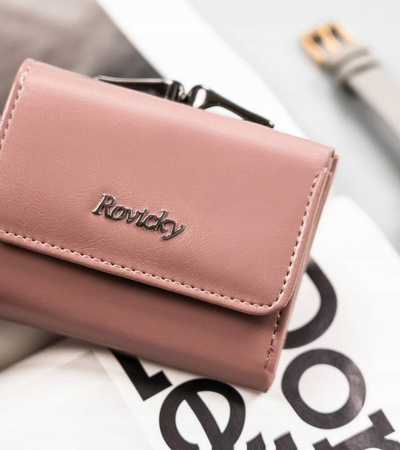 Klassische kleine Damen Geldbörse mit Klappverschluss – Rovicky