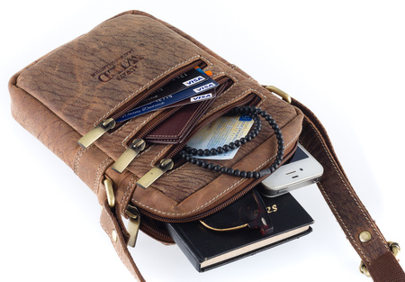 Herren Umhängetasche aus Leder – Always Wild