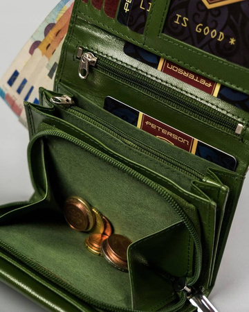 Mittlere Damen Geldbörse aus Echtleder – Peterson