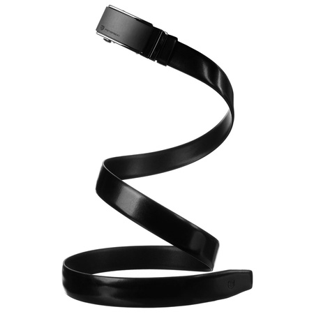 Gürtel aus Leder, schwarz, Herren, mit automatischer Schnalle – Peterson