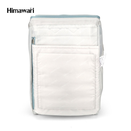 Geräumiger Laptop Rucksack in Ecru und Mintgrün mit USB-Anschluss – Himawari