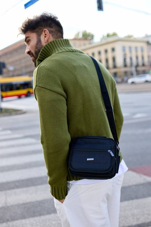 Kompakte Herren Umhängetasche aus Polyester – Peterson