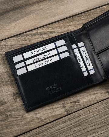 Herren Geldbörse aus Leder mit geprägter Front – Buffalo Wild