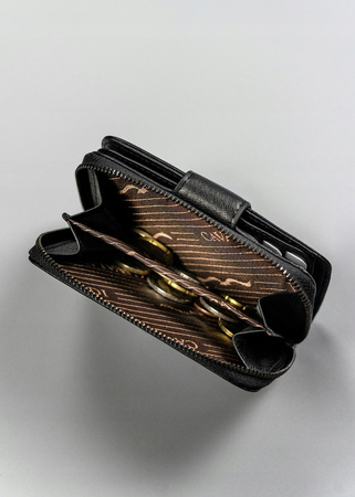 Klassische, vertikale Damen Geldbörse aus echtem Leder – 4U Cavaldi