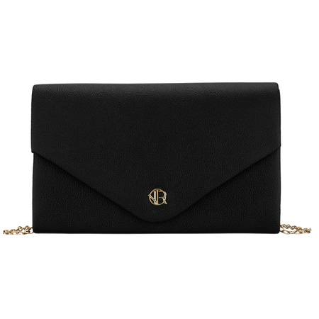 Schwarze Damen-Clutch aus Öko-Leder, einteilig – Rovicky
