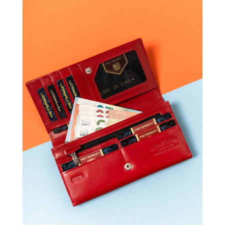 Damen Geldbörse mit zusätzlichem Reißverschlussfach – Peterson