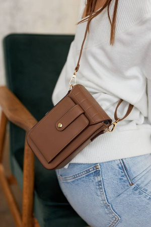 Mini Damen Umhängetasche-Portemonnaie aus Öko-Leder – Peterson