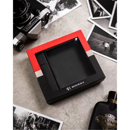 Elegante Herren Geldbörse mit RFID Protect System – Rovicky