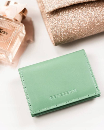 Kleine, waagerechte Damen Geldbörse mit Druckknopf – Peterson