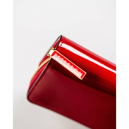 Modische Damen Geldbörse in Rot aus echtem Leder – Peterson