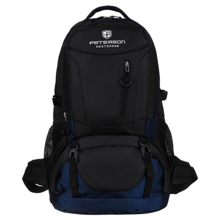 Wanderrucksack aus Polyester in Marineblau-Schwarz – Peterson
