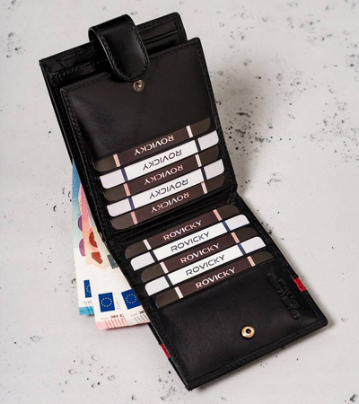 Große Herren Geldbörse aus Echtleder – Rovicky