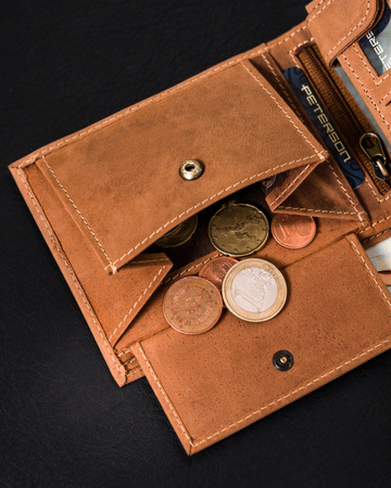 Klassische Herren Geldbörse mit Reißverschlussfach – Peterson