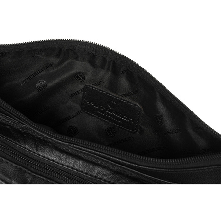 Herren Hüfttasche schwarz aus Leder – Peterson