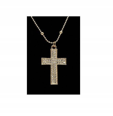 Vergoldete Halskette mit Sternen und Kreuz – Lorenti