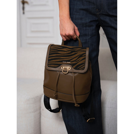 Städtischer Damen Rucksack mit Klappe aus Öko-Leder – David Jones