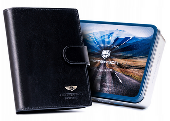 Große Herren-Geldbörse aus Naturleder - Peterson