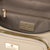 Beige Damen-Gürteltasche aus Öko-Leder mit Reißverschluss, ein Hauptfach – Peterson