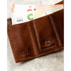 Braune Herren-Geldbörse aus Leder mit RFID-System – Rovicky