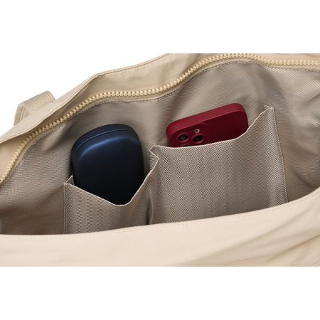 Beige Damen Shopper aus Polyester mit bequemen Henkeln – Peterson