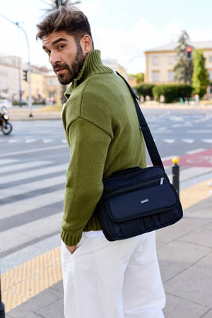 Geräumige Herren Tasche aus strapazierfähigem Polyester – Peterson