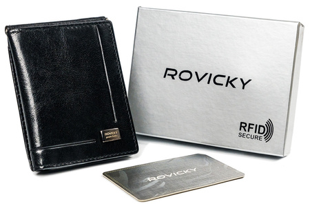 Stilvolle Herren Banknotentasche aus Echtleder – Rovicky