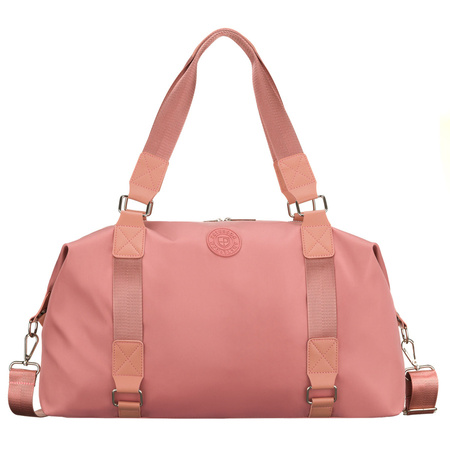 Rosa Trainings-Tasche aus Polyester, ein Kammer und mit Reißverschluss - Peterson