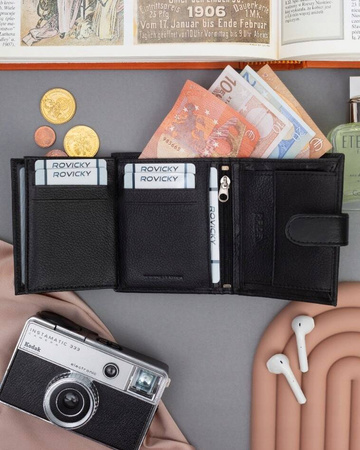 Herren Geldbörse aus Leder mit RFID-Schutz – 4U Cavaldi