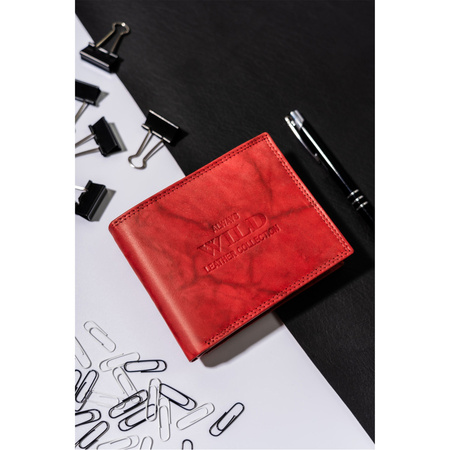 Große Herren Geldbörse aus echtem Leder – Always Wild