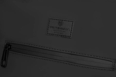 Wasserabweisender Rucksack in Schwarz mit Schnallenverschluss – Peterson