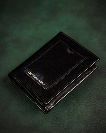 Große Herren Geldbörse aus Leder ohne Verschluss – Peterson