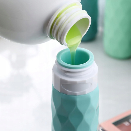 Reise-Silikonflaschen in Grüntönen - Peterson