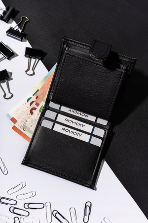 Kleine herren geldbörse aus Öko-Leder mit Druckverschluss – 4U Cavaldi