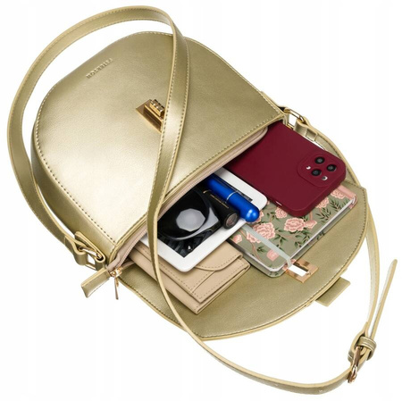 Halbmondförmige Damen Umhängetasche aus Öko-Leder – Peterson