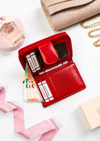 Kleine Damen Geldbörse aus echtem Leder – Rovicky