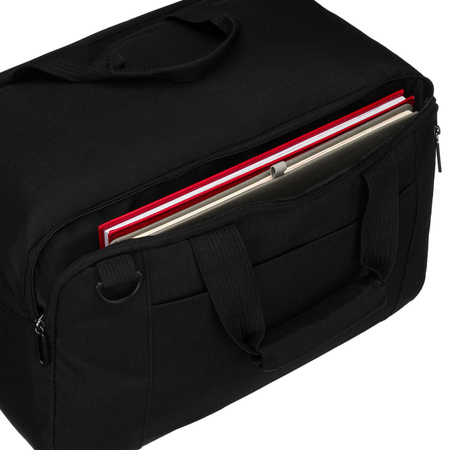 Reiserucksack in schwarz mit Reißverschluss, ideal für Handgepäck – Peterson