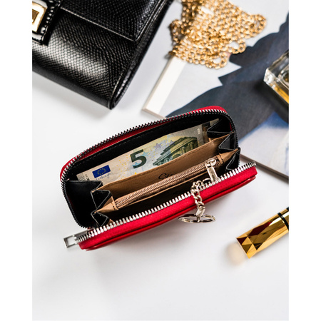 Damen Geldbörse im Federmäppchen-Stil aus Öko-Leder – 4U Cavaldi