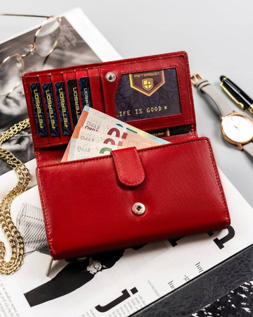 Geräumige Damen Geldbörse aus Leder – Peterson