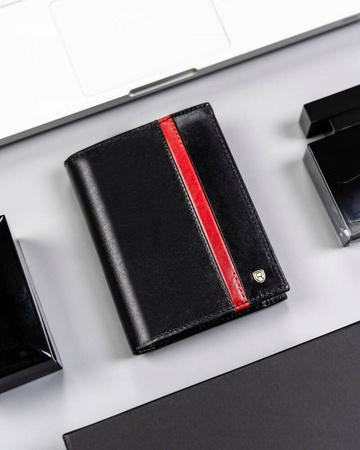 Große Herren Geldbörse aus Leder mit RFID-System – Rovicky