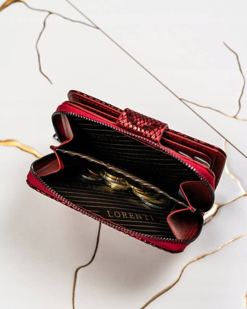 Glänzende Damen Geldbörse aus echtem Leder – Lorenti