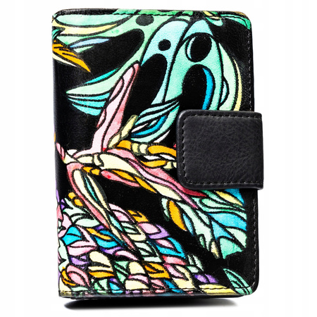 Große, vertikale Damen Geldbörse aus echtem Leder – Rovicky